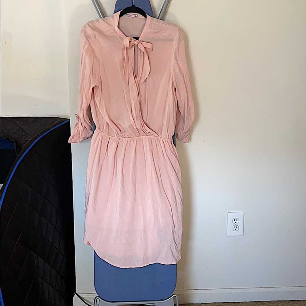 Gorgeous Bow Neck Tie Dress